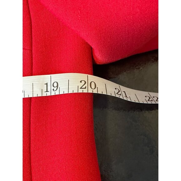 Vintage 60s Jack Feit Red Fitted Fur Trimmed Short Cropped Mod Blazer Jacket - Picture 10 of 12